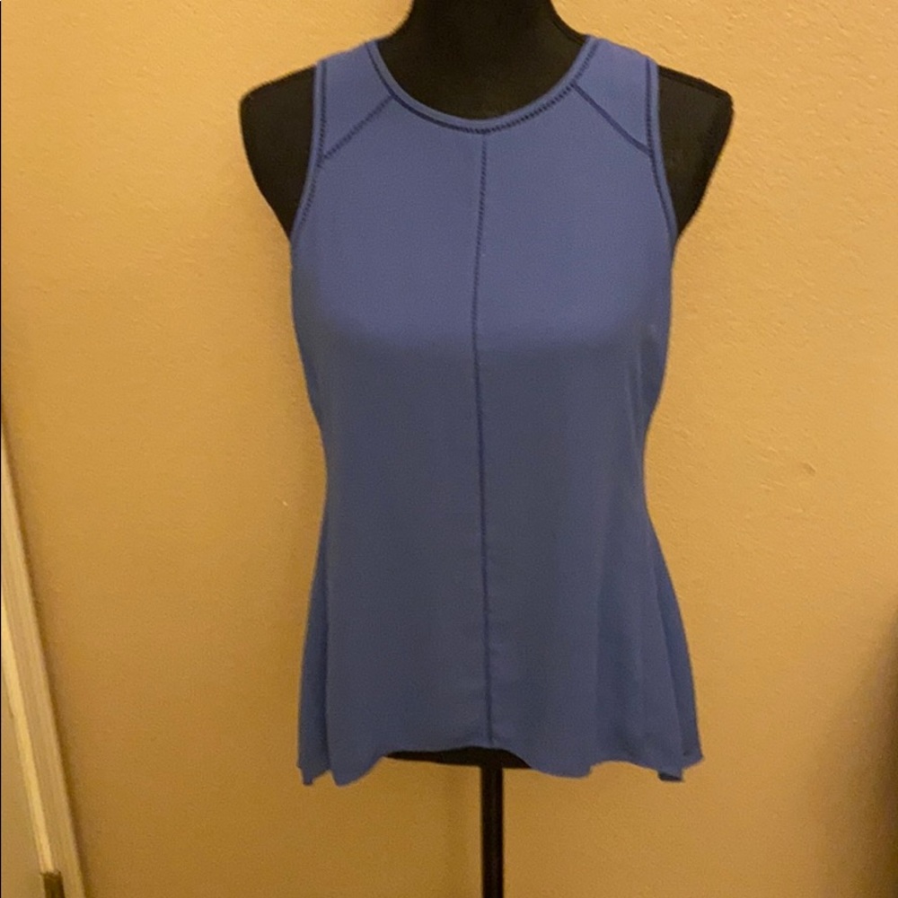 WHBM Periwinkle sleeveless blouse